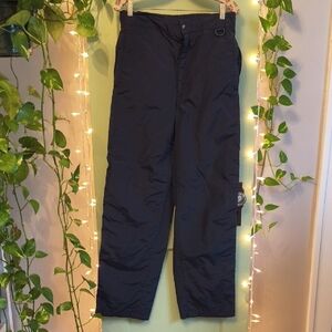 Men's I3 Black Full Leg Zip Open Snowpants Ski Winter L